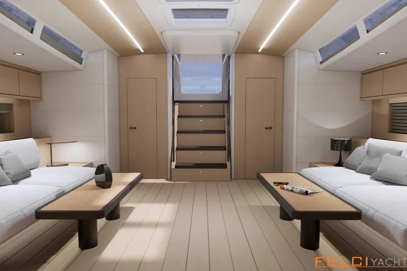  Yacht Photos Pics Luxurious interior of 2026 Ice Yachts 80, featuring modern design and comfortable seating.