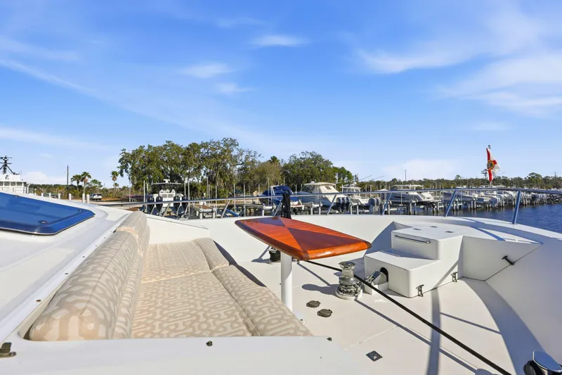 Footloose Yacht Photos Pics Cheoy Lee 95 FOOTLOOSE - Exterior Bow Seating