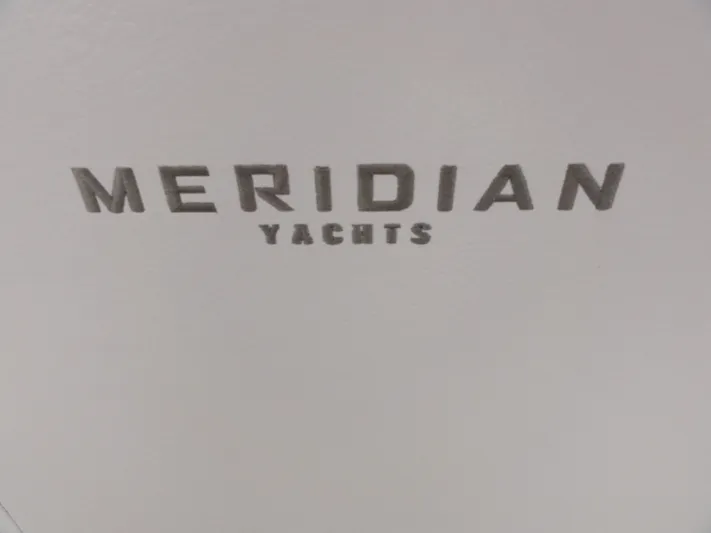  Yacht Photos Pics Meridian Yachts logo on a 2009 Meridian 441 Sedan.