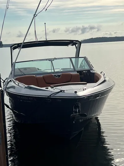  Yacht Photos Pics 2016 Cruisers Yachts 338 SOUTH BEACH boat docked on calm water.