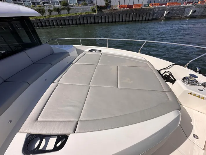 Skyfall Yacht Photos Pics Sun deck of Absolute 52 Navetta yacht, year 2022.