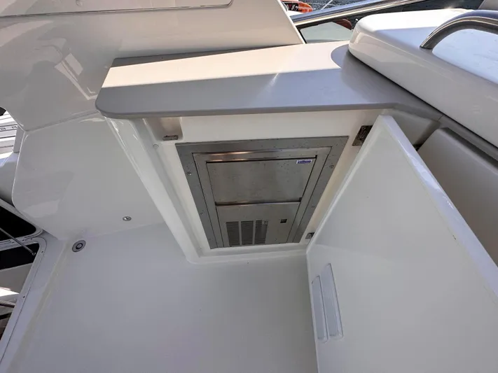 Skyfall Yacht Photos Pics Kitchen area of Absolute 52 Navetta yacht, year 2022.