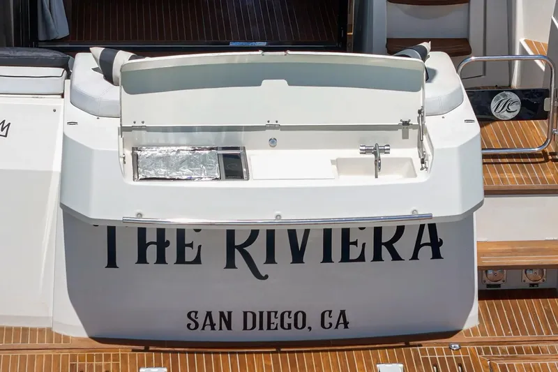 The Riviera Yacht Photos Pics 2017 Beneteau Monte Carlo 5 MC5 yacht, "The Riviera," docked in San Diego, CA.