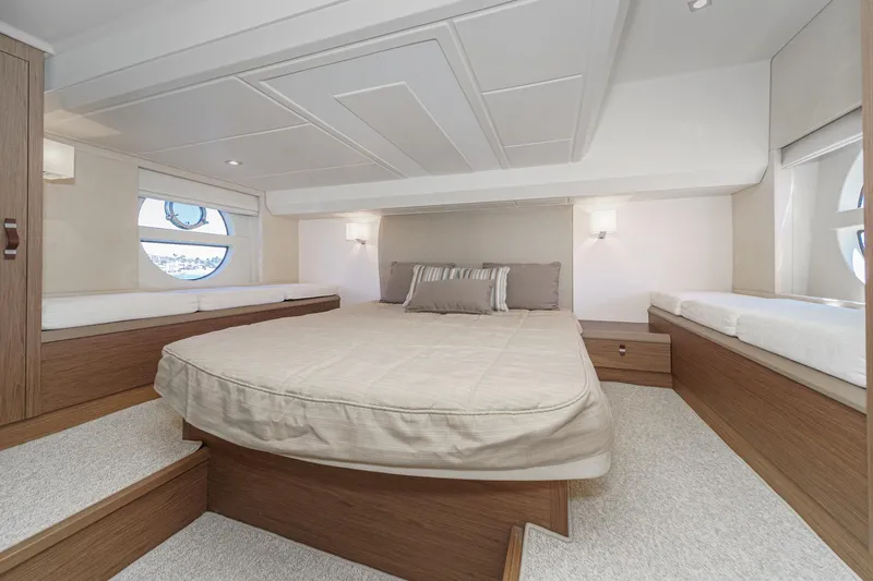 The Riviera Yacht Photos Pics Luxurious cabin interior of 2017 Beneteau Monte Carlo 5 MC5 yacht.