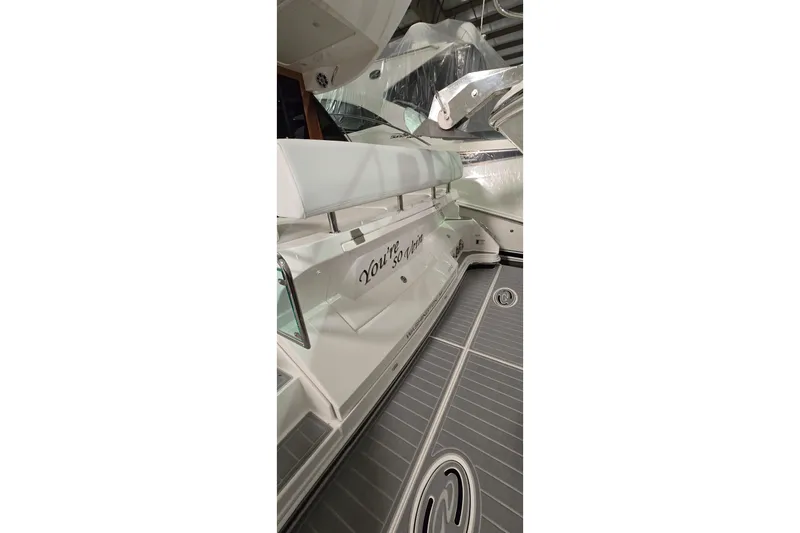 Your So Vein Yacht Photos Pics 2024 Regal 42 Fly yacht interior with sleek design and modern features.