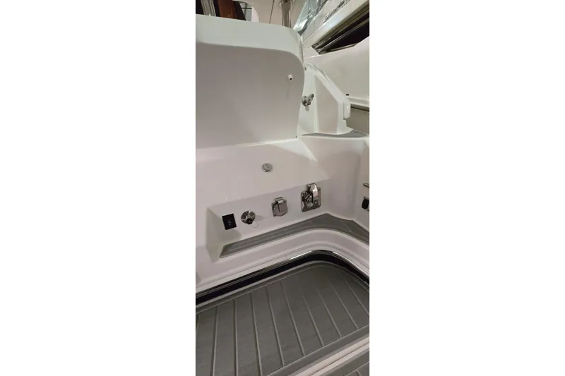 Your So Vein Yacht Photos Pics 2024 Regal 42 Fly yacht interior detail with modern fittings and sleek design.