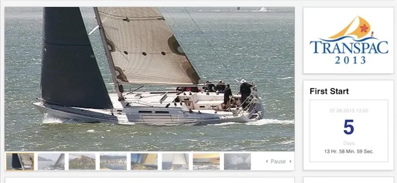 Medusa Yacht Photos Pics Santa Cruz 52 sailboat in the 2013 Transpac race countdown.