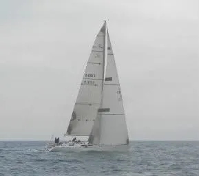 Medusa Yacht Photos Pics Sailing yacht Santa Cruz 52, 1996 model, cruising on open water.