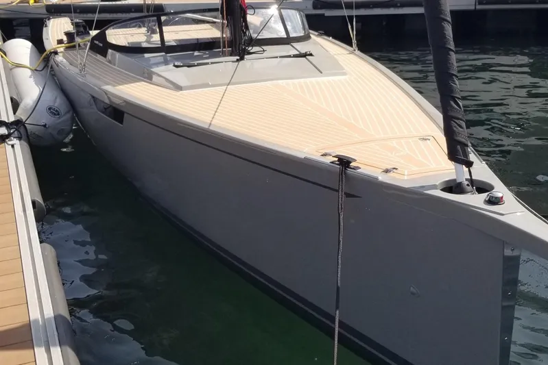  Yacht Photos Pics 2025 Saffier Se 27 Leisure yacht docked, showcasing sleek design and modern features.