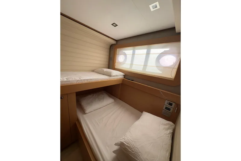  Yacht Photos Pics Cozy cabin with bunk beds in 2010 Ferretti Yachts 800.