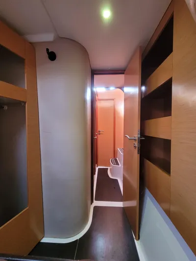 Knotty Nature Yacht Photos Pics Interior of 2011 Fountaine Pajot Lipari 41 catamaran with modern wood finish.