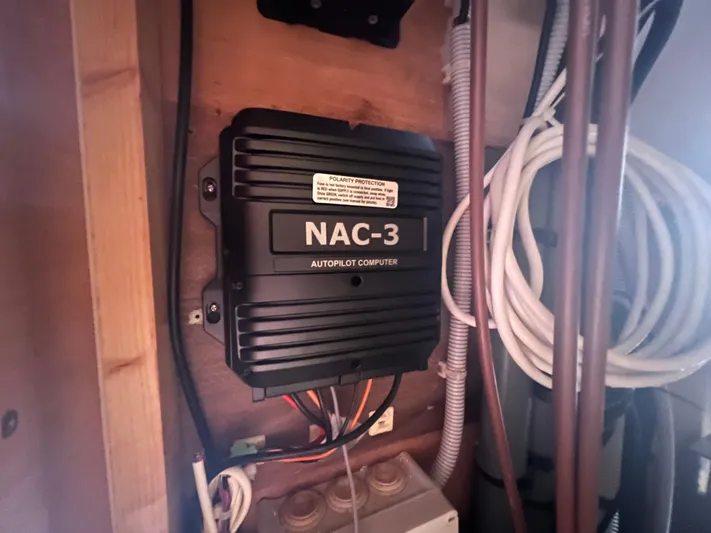 Knotty Nature Yacht Photos Pics NAC-3 autopilot computer in 2011 Fountaine Pajot Lipari 41 yacht.