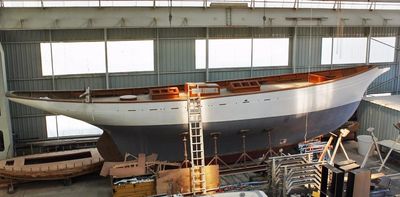 1890 J A Allen Vintage Gaff Yawl 1890 Project Completion