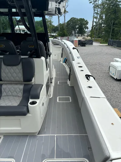  Yacht Photos Pics 2017 HCB Speciale boat interior with sleek seating and modern design.