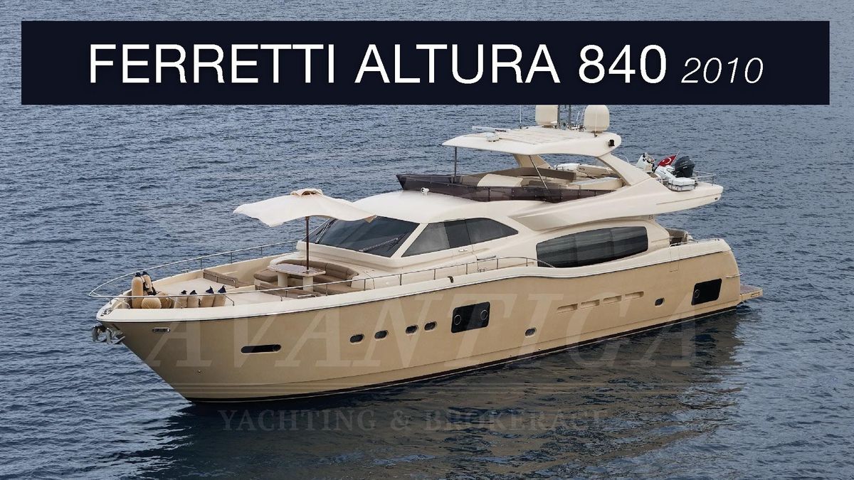 2010 Ferretti Yachts 80 