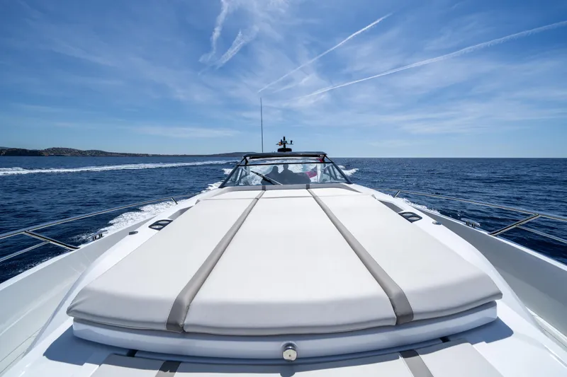  Yacht Photos Pics Sunseeker Superhawk 55, 2026, cruising on open sea under clear skies.