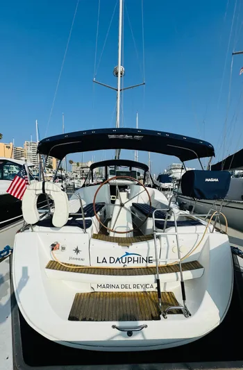 La Dauphine Yacht Photos Pics Jeanneau Sun Odyssey 36i sailboat, 2007 model, docked at Marina del Rey.