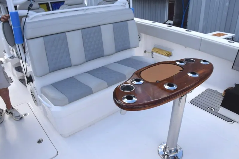 Toro Yacht Photos Pics Aft facing lounge seat