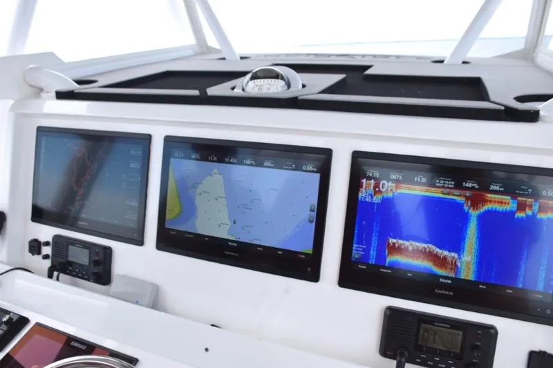 Toro Yacht Photos Pics Three Garmins - reading 74mph!