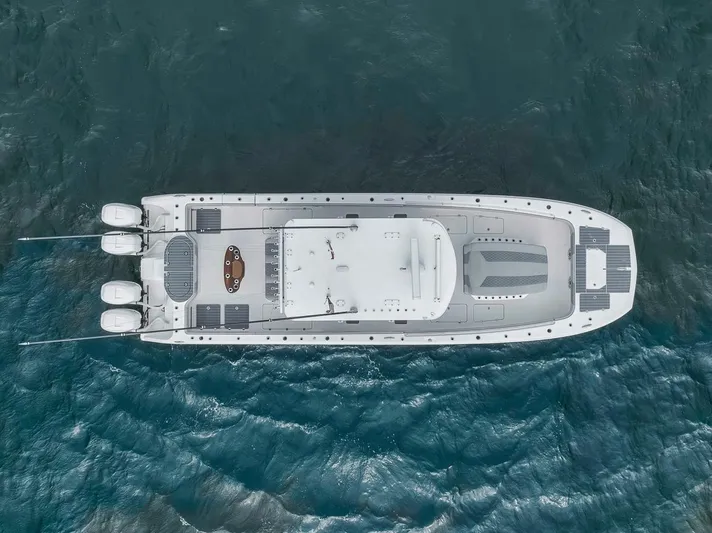 Toro Yacht Photos Pics Overhead profile, 12 foot beam, roomy decks