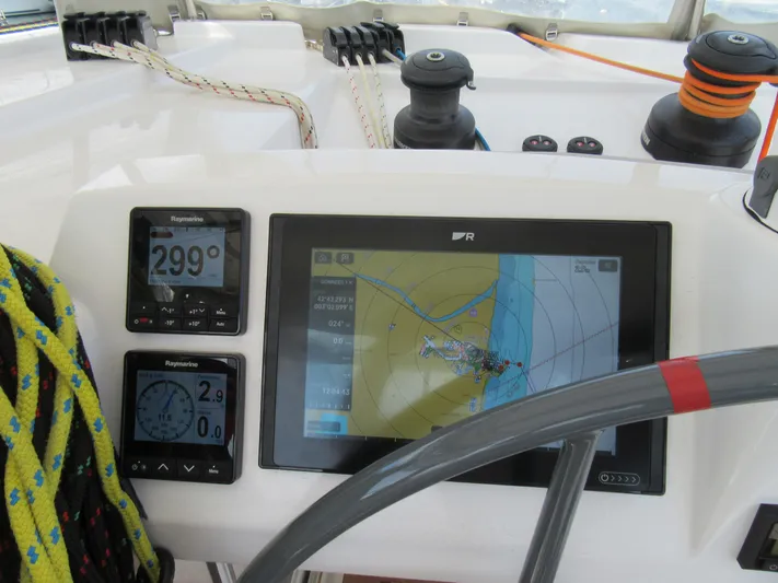 Heby Yacht Photos Pics Navigation instruments on 2023 Catana OC 50 yacht dashboard.