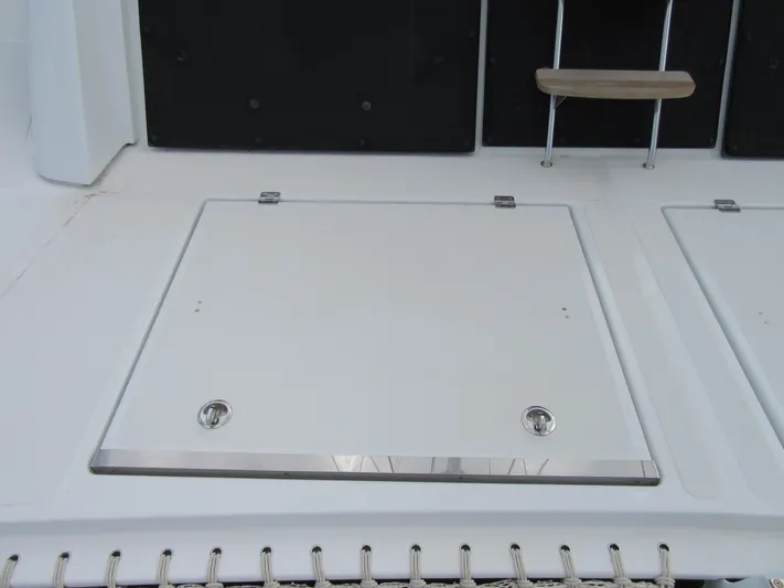 Heby Yacht Photos Pics Catana OC 50 yacht deck hatch, 2023 model, featuring sleek design and modern fittings.