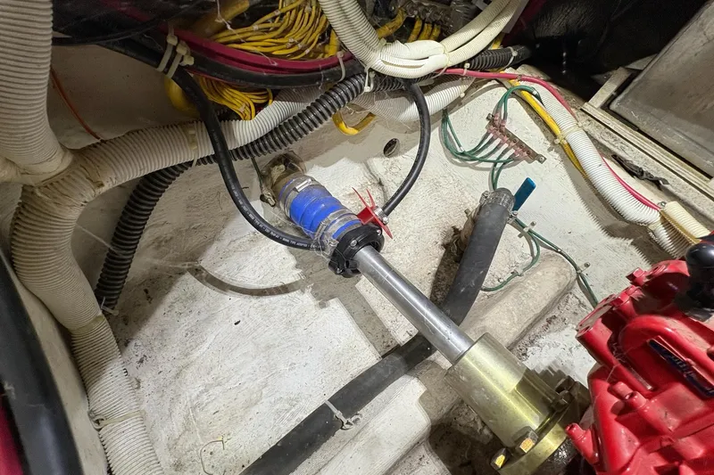  Yacht Photos Pics Engine room wiring and components of a 2003 Carver 396 Motor Yacht.