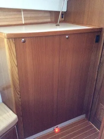 Catalina 425 In Stock Yacht Photos Pics 2024 Catalina 425 interior wooden cabinet with sleek design and modern finish.