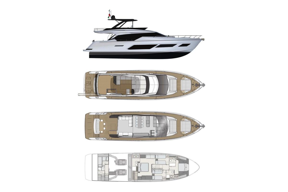 2022 Ferretti Yachts 73 