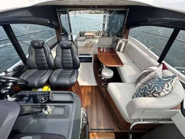  Yacht Photos Pics Princess V50 - 3 Cabin Layout - Deck Saloon