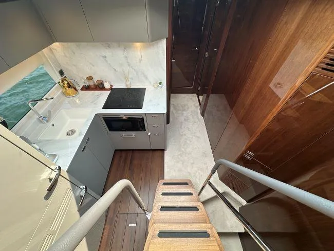  Yacht Photos Pics Princess V50 - 3 Cabin Layout - Galley