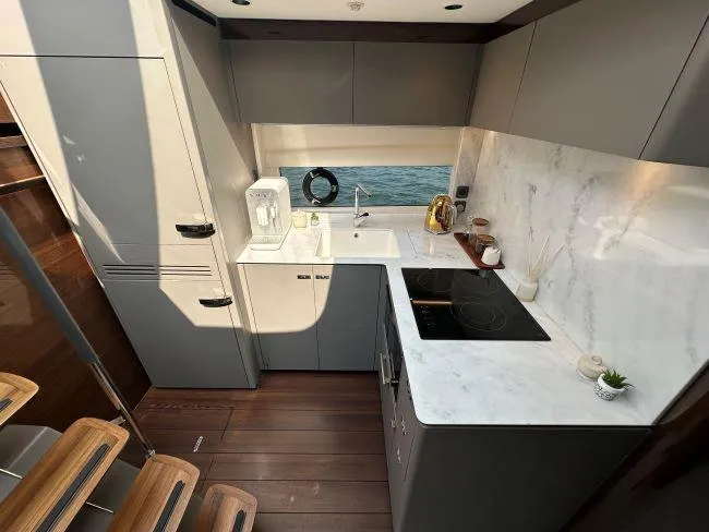  Yacht Photos Pics Princess V50 - 3 Cabin Layout - Galley