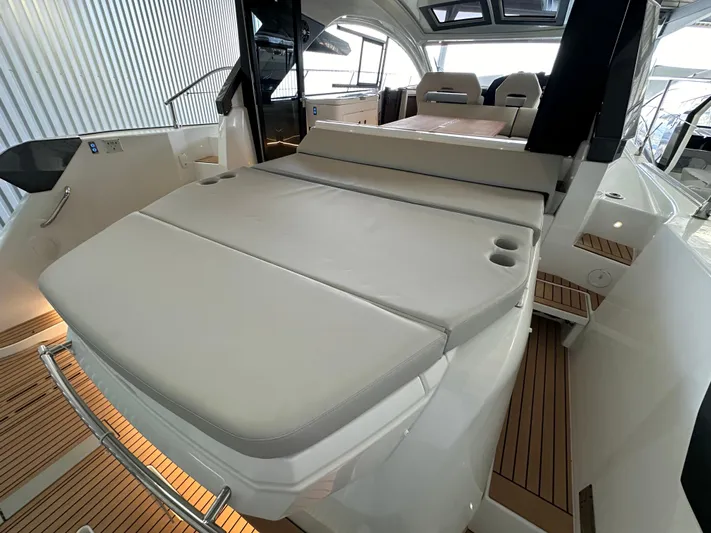 Gran Turismo 45 Yacht Photos Pics 2023 Beneteau Gran Turismo 45 yacht interior with luxurious seating and modern design.