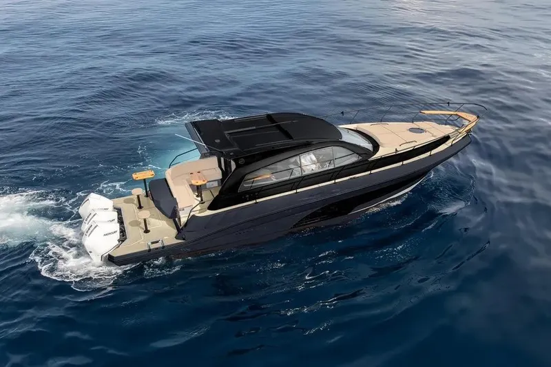  Yacht Photos Pics Luxurious 2026 Hanover 415 Ultimate yacht cruising on open sea.