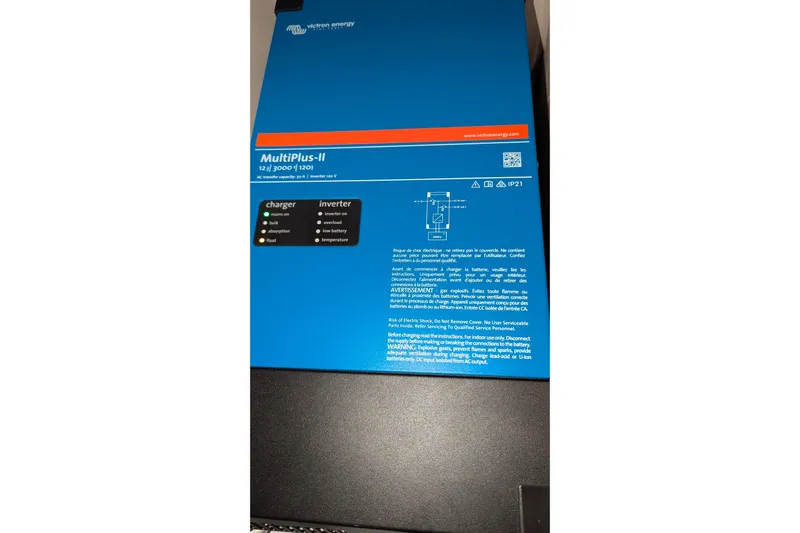 Alola Yacht Photos Pics Victron Energy MultiPlus-II inverter charger, blue casing, model 12/3000/120-50, Catalina 42 MkII 2003.