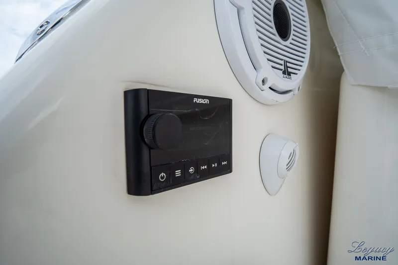 Legacy Yacht Photos Pics Audio system and speaker on 2003 Tiara Yachts 4200 Open boat.