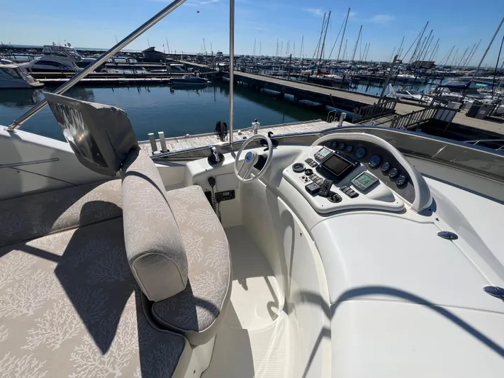 Jbys Trade Yacht Photos Pics FlyBridge Helm Area