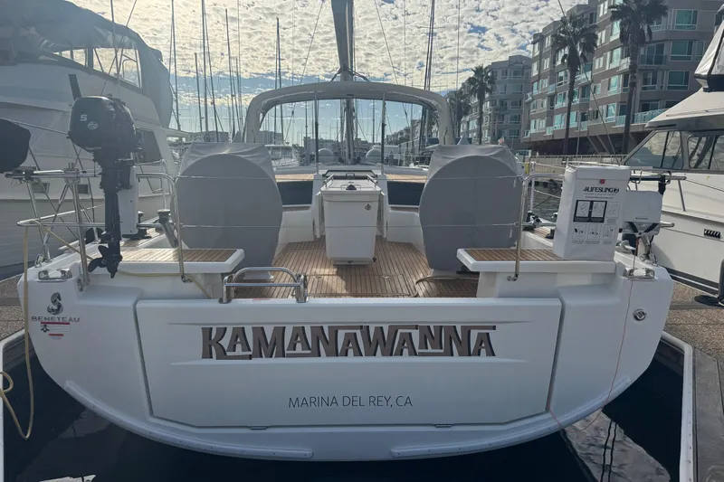  Yacht Photos Pics 2023 Beneteau Oceanis 46.1 yacht docked at Marina del Rey, California.