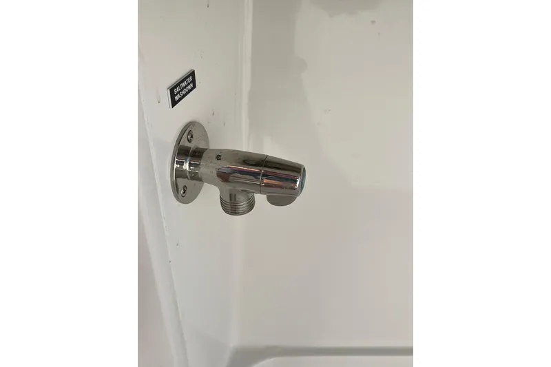  Yacht Photos Pics Saltwater washdown outlet on 2020 Jupiter 34 Center Console boat.