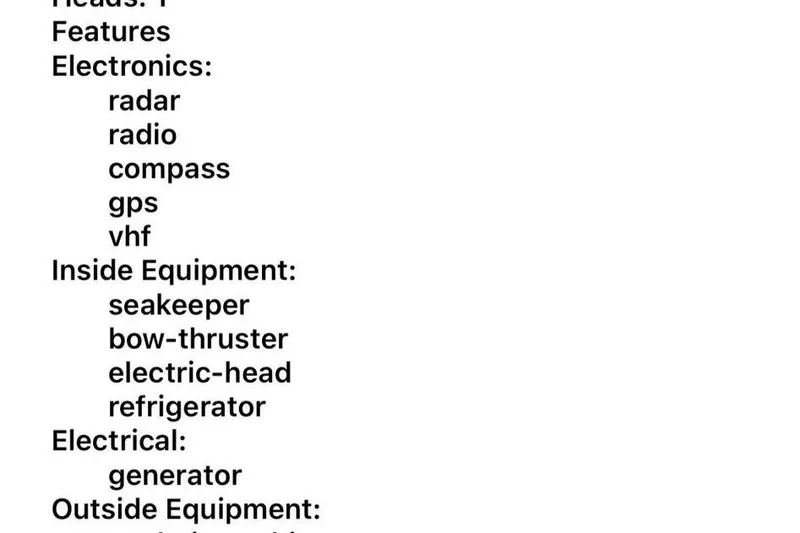 Only 113 Hours Yacht Photos Pics 2023 Tiara Yachts 43 LS features electronics, inside equipment, and electrical systems.