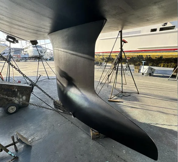 Crosswind Yacht Photos Pics Late June 2024 new bottom paint