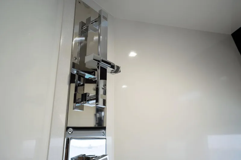  Yacht Photos Pics Chrome shower fixture in 2020 Galeon 500 Fly yacht bathroom.