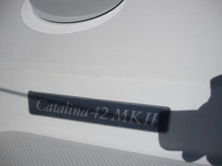  Yacht Photos Pics 2007 Catalina MkII boat nameplate.