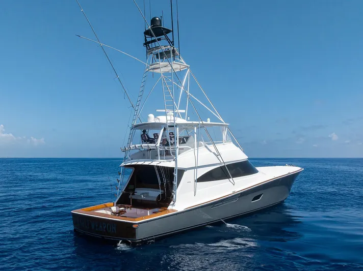 A Salt Weapon Yacht Photos Pics Viking 80 A SALT WEAPON - Starboard Aft Profile