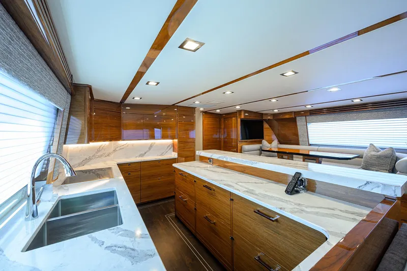 A Salt Weapon Yacht Photos Pics Viking 80 A SALT WEAPON - Galley Counters