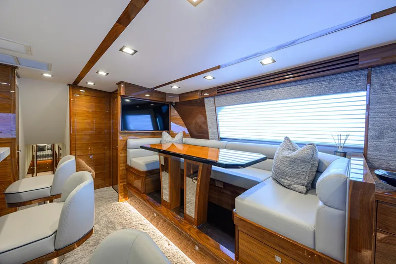 A Salt Weapon Yacht Photos Pics Viking 80 A SALT WEAPON - Dinette