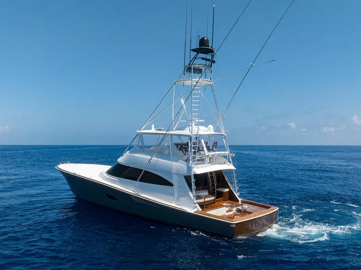 A Salt Weapon Yacht Photos Pics Viking 80 A SALT WEAPON - Port Aft Profile