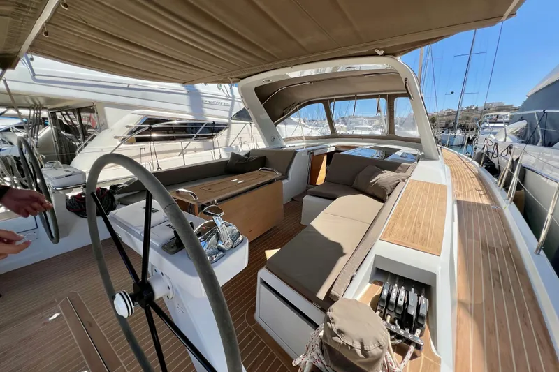 Gr Yacht Photos Pics Luxurious 2017 Grand Soleil 52LC yacht interior with spacious seating and elegant design.