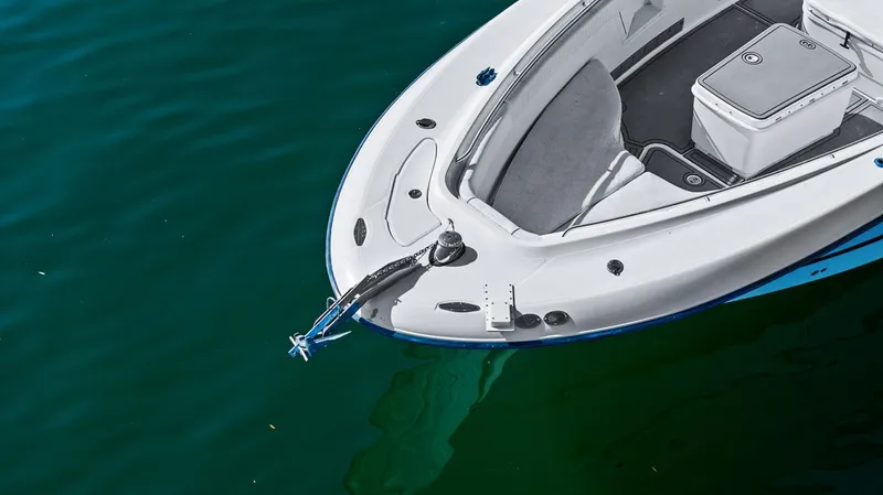  Yacht Photos Pics 2004 Hydra-Sports Vector 3300 CC boat on calm water.