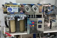 Water filtration system on a 2004 Leopard 26 Flybridge yacht, featuring gauges and control panel.